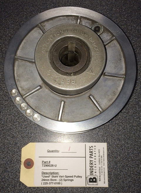 product Stahl Variable Speed Pulley<br>Springs on 2 Sides<br>225-377-0100